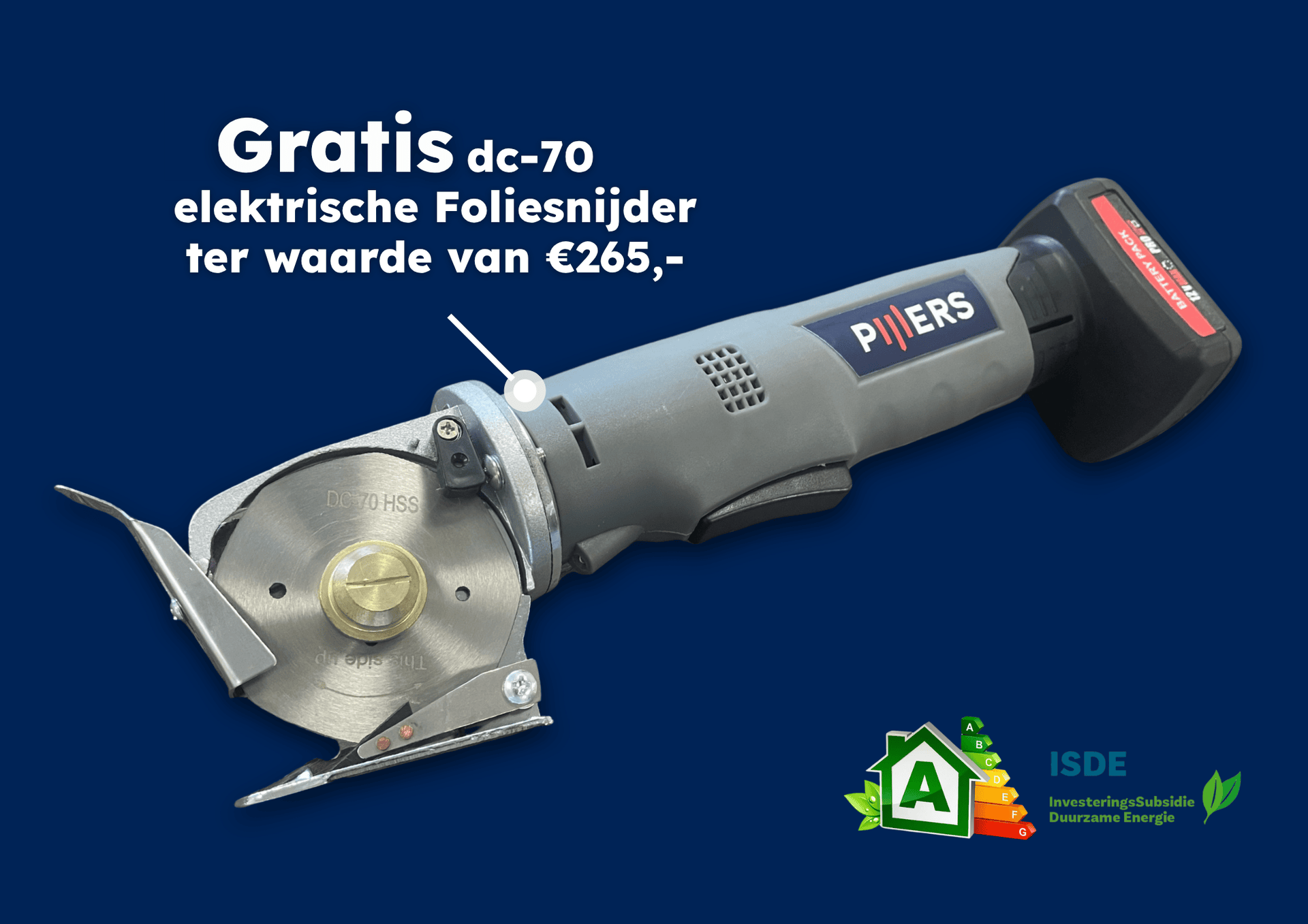 Elektrische foliesnijder van Pijlers met gratis waarde van €265.
